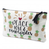 Classic Zip Pouch - Pineapples - Click Image to Close